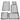DEMCiflex Magnetic Fan Dust Filter - Custom 5 Piece Set for CM 690II