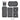 DEMCiflex Magnetic Fan Dust Filter - Custom 5 Piece Set for CaseLabs Mercury S3