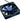 E22 Fan Stickers - 37mm - Blue (4 Pack)E22-STICKER-37-BL-D
