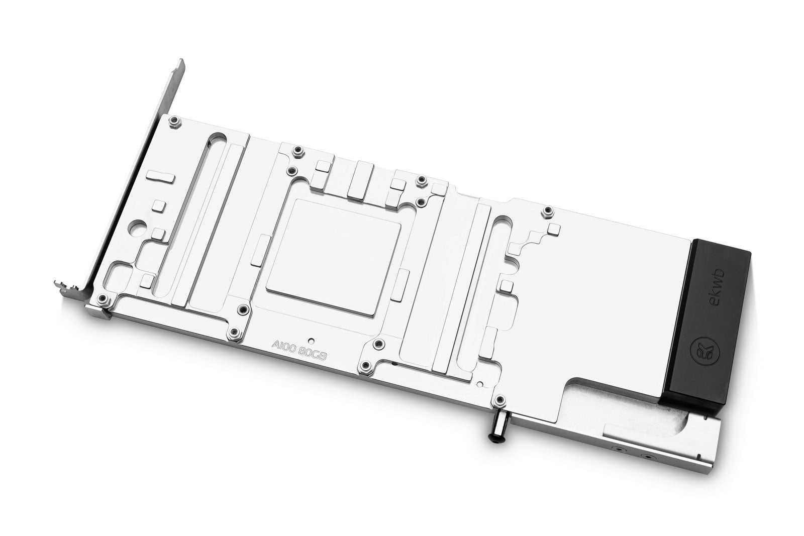 EK-Pro GPU WB A100 Rack - Nickel + Inox