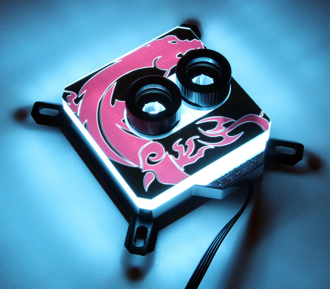 EK-Velocity RGB - Custom UV Printed Plexi - MSI Dragon - Thumbnail 2