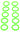 Enzotech 10 Pack of O-Rings - Green