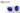 Enzotech Male to Male G 1/4 Threaded Coupler - Blue