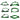 EVGA 550-650 G2/P2/T2 Green/Black Power Supply Cable Set (Individually Sleeved)