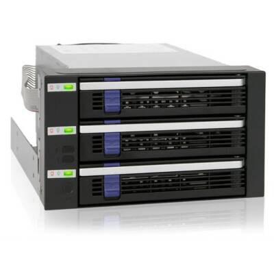 Icy Dock MB153SP-B 3 in 2 SATA Internal Backplane Raid Cage Module - Thumbnail 4