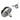 Koolance Barb Fitting for ID 03mm (1/8in), G 1/4 BSPP