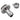 Koolance Nozzle Single, G1/4 Barb [6mm, 1/4"]NZL-V06B