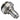 Koolance QD1H Male Quick Disconnect No-Spill Coupling, Male Threaded, G 1/4 BSPP