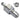 Koolance QD2H Male Quick Disconnect No-Spill Coupling, Panel Barb for ID 06mm (1/4in)