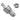Koolance QD2H Male Quick Disconnect No-Spill Coupling, Panel Barb for ID 06mm (1/4in)