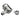 Koolance Rotary Elbow Barb Fitting for ID 06mm (1/4in), G 1/4 BSPP