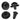 Lian Li Anti-Vibration Fan Screws - Black ( 8 pcs Bag )