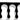 MAINFrame CustomsMainframe Customs Clockwerk Industries Aluminum Rake Cable Combs - Black - 8 RectangleMC - CWI - RAKE - BLACK - 8PIN