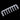 Mainframe Customs Clockwerk Industries Aluminum Rake Cable Combs - SilverMC-CWI-RAKE-SILVER-14PIN