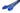 MaxFinder Triple Braided 4 - Pin ATX Extension Cable - 50cm - Metallic BlueMF-MBU-C04-50-D