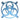 Aluminum Biohazard Grill 80mm - Blue AnodizedBIOHAZARD80-BL-D