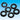 Anti - Vibration Black Rubber Grommet (M3)MDY-AVRG-B-3