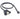 USB 2.0 9-Pin Header to Dual USB Extension Cable with Panel Mounts (Black)