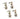 Cathode Light Kit Mini Pins - Silver - 4 Pack