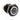 ModMyToys Anodized Illuminated Switch - 22mm Momentary - Power Symbol Black Chrome/White