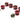 ModMyToys Carbon Fiber Enhanced Compression Fittings, 1/2" x 3/4" Six Pack V2 - RedMMT-CFF-RD-BK-1234-6-V2-D