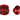 ModMyToys Red Carbon Fiber Enhanced Compression Fittings, 3/8" x 5/8" Six Pack - RedMMT-CFF-RD-RD-3858-6-D