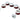 ModMyToys Red Carbon Fiber Enhanced Compression Fittings, 3/8" x 5/8" Six Pack - WhiteMMT-CFF-WH-RD-3858-6-D