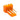 mod/smart 3pin Male Fan Molex Connector - UV OrangeM-FAN-3M-UO-D