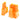 mod/smart VGA Female Power Connector 6+2Pin - UV Brite OrangeM-VGA-6+2M-BO-D