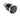 Vandal Resistant Illuminated Latching Switch - Black - 18/16mm - Purple Ring