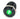 Vandal Resistant Illuminated Latching Switch - Black - 22/19mm Green Dot