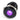 Vandal Resistant Illuminated Latching Switch - Black - 22/19mm Purple Dot