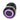 Vandal Resistant Illuminated Latching Switch - Black - 22/19mm - Purple Ring