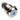 Vandal Resistant Illuminated Latching Switch - Silver- 18/16mm - Blue Dot
