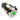Vandal Resistant Illuminated Latching Switch - Silver - 18/16mm - Green Dot