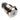Vandal Resistant Illuminated Latching Switch - Silver - 18/16mm - Orange DotVSW18-LAT-DOT-OR