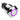 Vandal Resistant Illuminated Latching Switch - Silver - 18/16mm - Purple Ring
