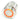 Vandal Resistant Illuminated Latching Switch - Silver - 22/19mm - Orange Ring