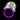 Vandal Resistant Illuminated Latching Switch - Silver - 22/19mm - Purple RingVSW22-LAT-SL-RING-PR