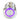 Vandal Resistant Illuminated Latching Switch - Silver - 22/19mm Purple Ring