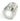 Vandal Resistant Illuminated Latching Switch - Silver - 22/19mm White Dot