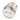 Vandal Resistant Illuminated Latching Switch - Silver - 22/19mm - White Dot