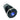Vandal Resistant Illuminated Momentary Switch - Black - 18/16mm - Blue Dot