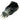 Vandal Resistant Illuminated Momentary Switch - Black - 18/16mm - Blue RingVSW18-MOM-BK-RING-BL