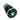 Vandal Resistant Illuminated Momentary Switch - Black - 18/16mm  - Green Dot