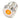 Vandal Resistant Illuminated Momentary Switch - Silver - 22/19mm - Orange Dot