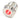 Vandal Resistant Illuminated Momentary Switch - Silver - 22/19mm - Red Dot