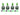 Monsoon Chain Gun Compression Fittings, 3/8