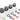 Monsoon Chain Gun Hardline Compression Fittings, 1/2" x 5/8" 4 Pack - RedCGH-1258-4-RD