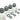 Monsoon Chain Gun Hardline Compression Fittings, 1/2" x 5/8" 4 Pack - WhiteCGH-1258-4-WT